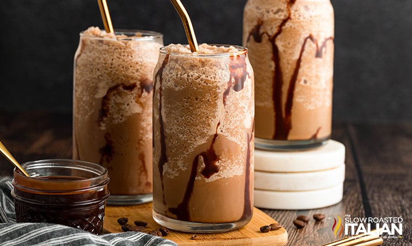 3 glasses of costco mocha freeze