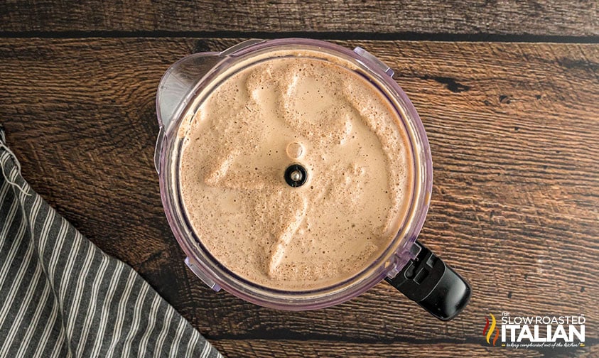 ingredients for costco mocha freeze copycat recipe blended in the blender