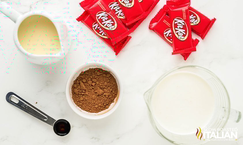 ingredients for kit kat ice cream