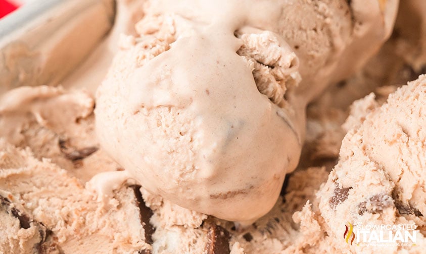 closeup of kit kat ice cream