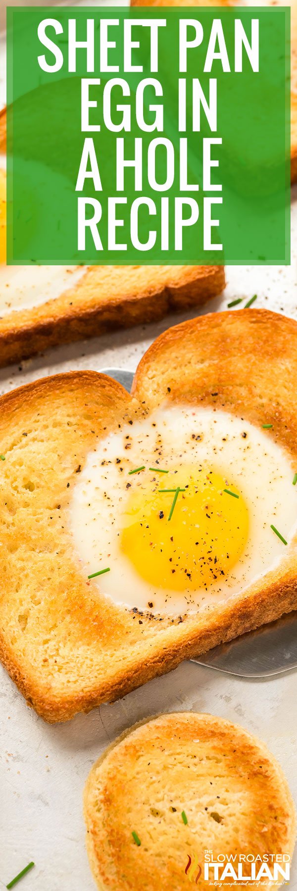 Sheet Pan Egg In A Hole Recipe - PIN