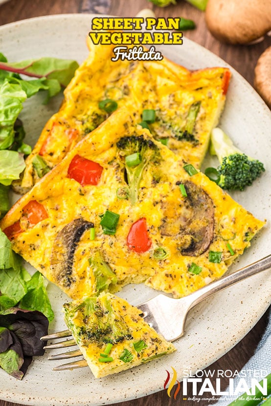titled: Sheet Pan Vegetable Frittata