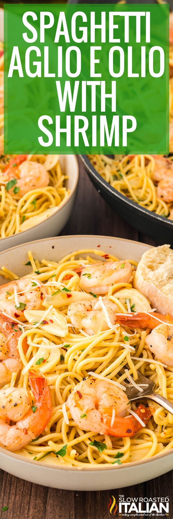 Spaghetti Aglio E Olio With Shrimp - PIN