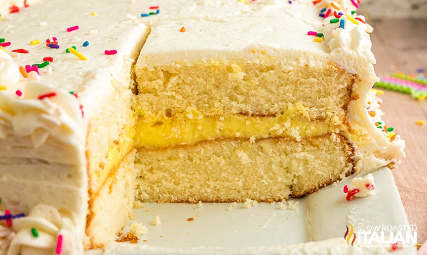 sliced costco sheet cake