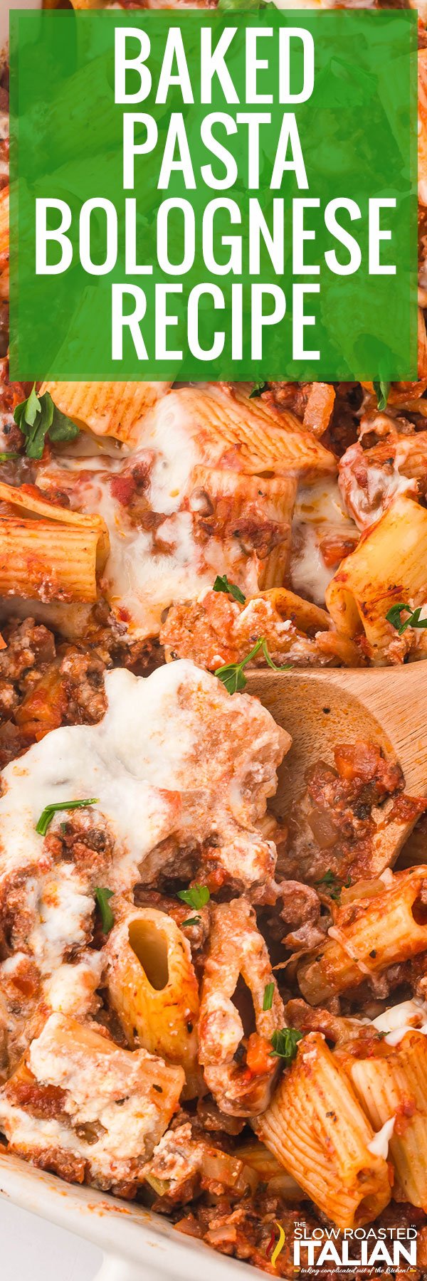 Baked Pasta Bolognese Recipe -PIN