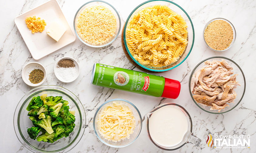 ingredients for chicken alfredo casserole recipe
