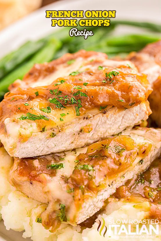 titled: French Onion Pork Chops Recipe