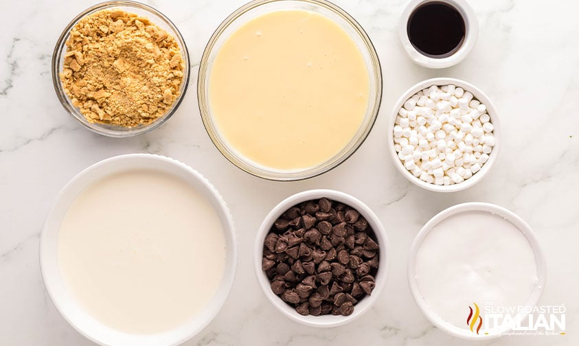 ingredients for no churn smores ice cream