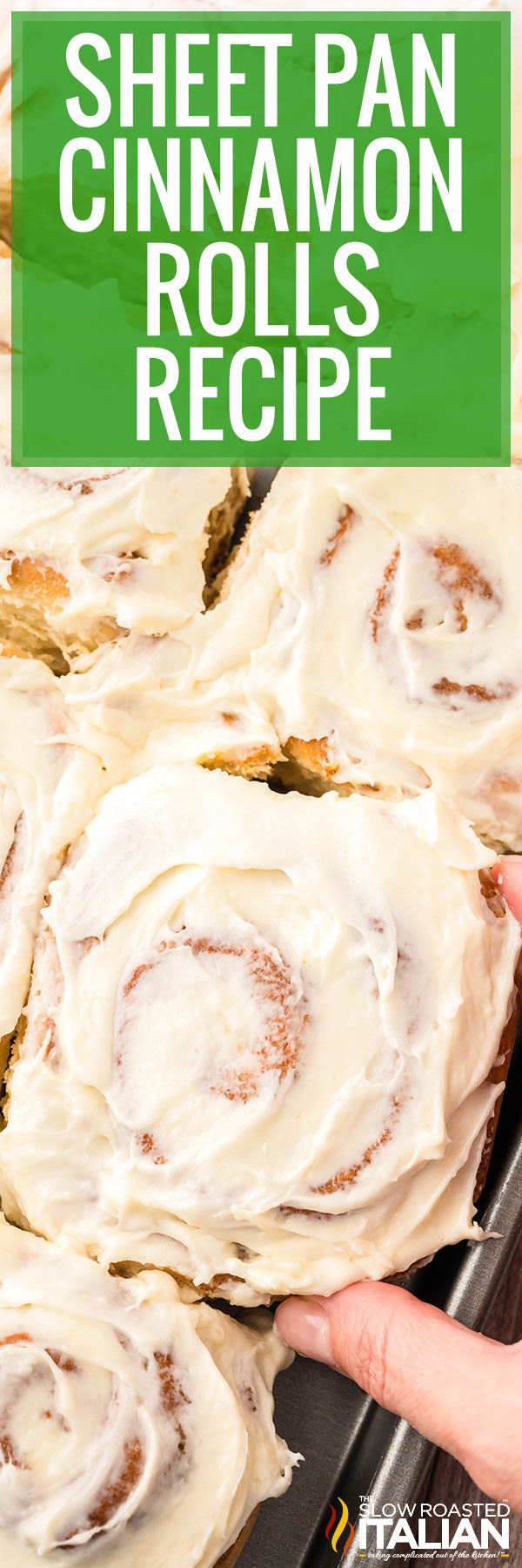 Sheet Pan Cinnamon Rolls Recipe -PIN