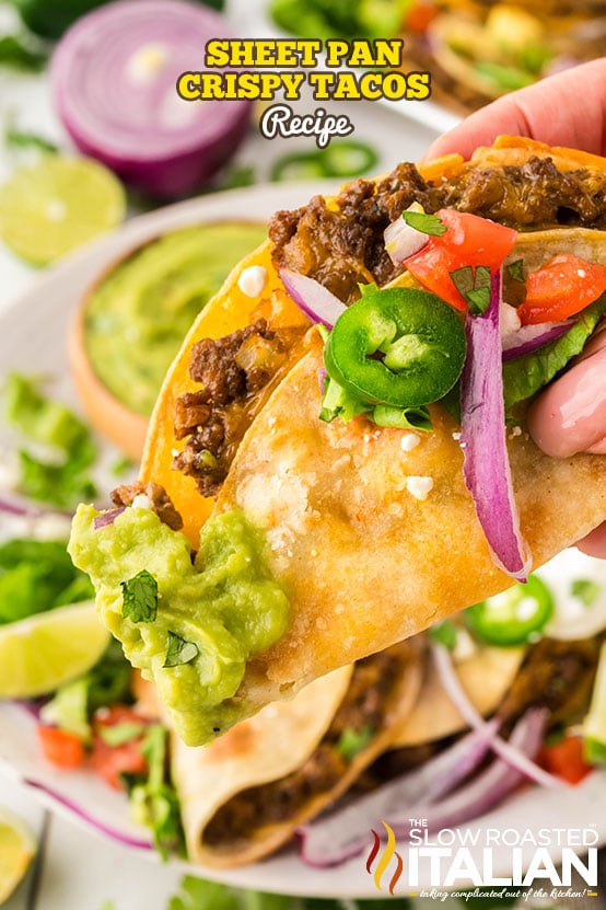 titled: Sheet Pan Crispy Tacos Recipe