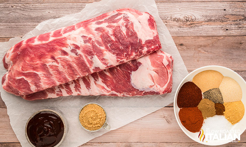 ingredients for oven baked ribs