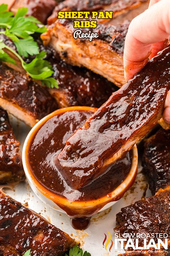 titled: Sheet Pan Ribs Recipe