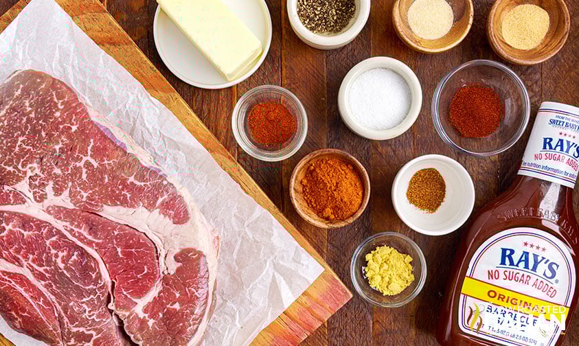 ingredients to make chuck roast burnt ends in oven