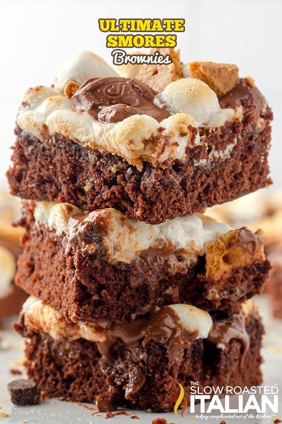 titled: Ultimate Smores Brownies