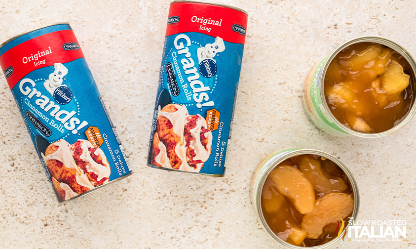 ingredients for 2 ingredient crockpot cinnamon rolls
