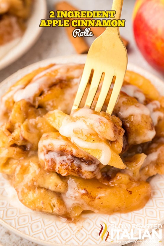 titled: 2 Ingredient Apple Cinnamon Rolls