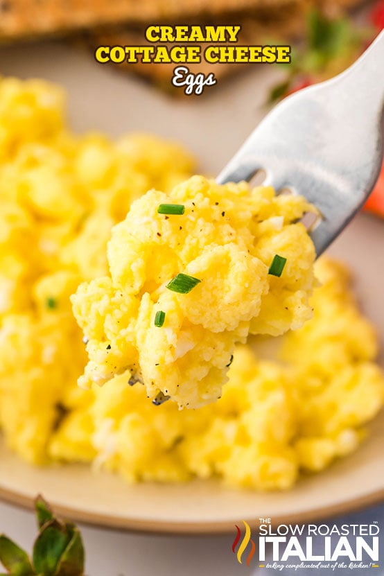titled: Creamy Cottage Cheese Eggs