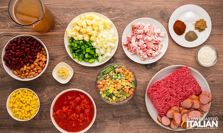ingredients for cowboy stew recipe