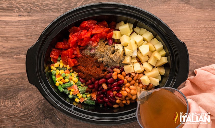 cowboy stew ingredients in crockpot