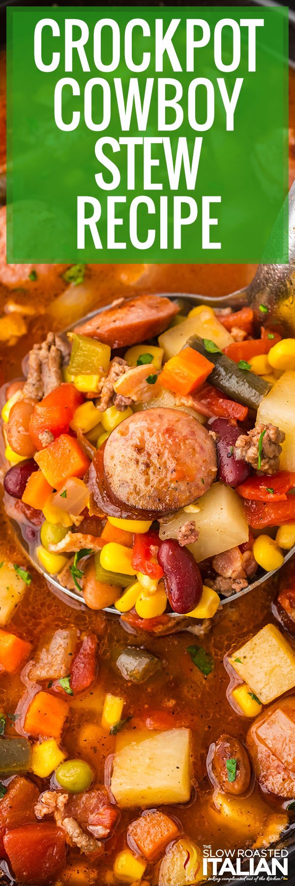 Crockpot Cowboy Stew Recipe -PIN