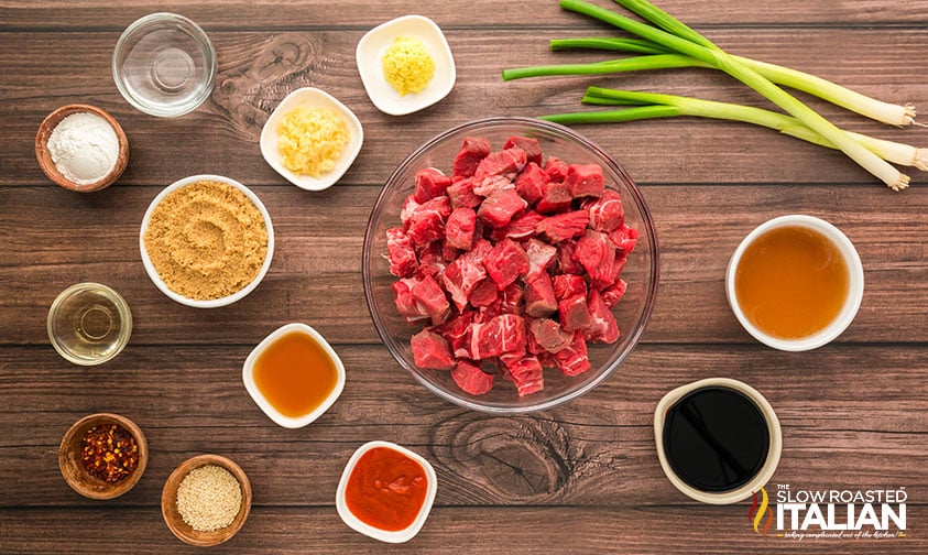ingredients for korean bbq beef recipe