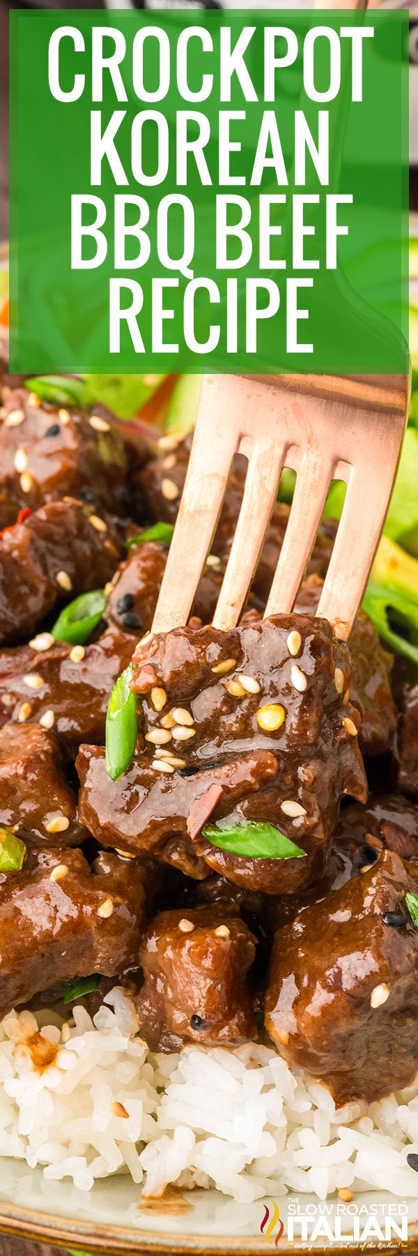 Crockpot Korean BBQ Beef Recipe -PIN