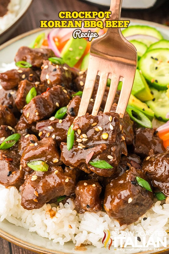 titled: Crockpot Korean BBQ Beef Recipe