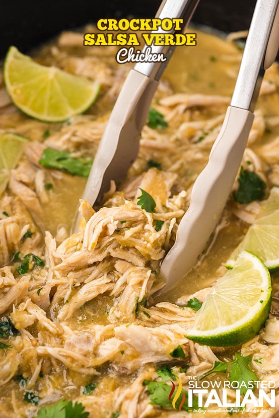 titled: Crockpot Salsa Verde Chicken