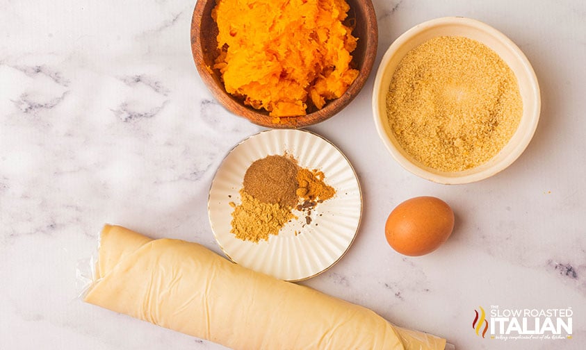 ingredients for harry potter pumpkin pasties