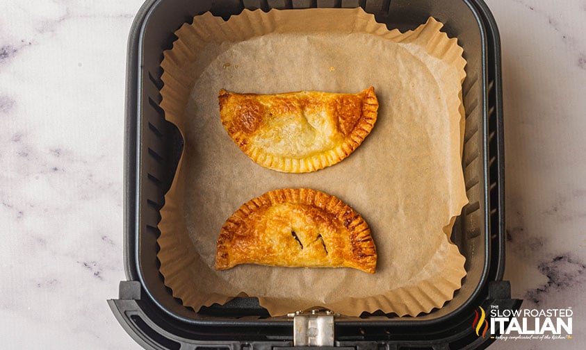2 harry potter pumpkin pasties in the air fryer