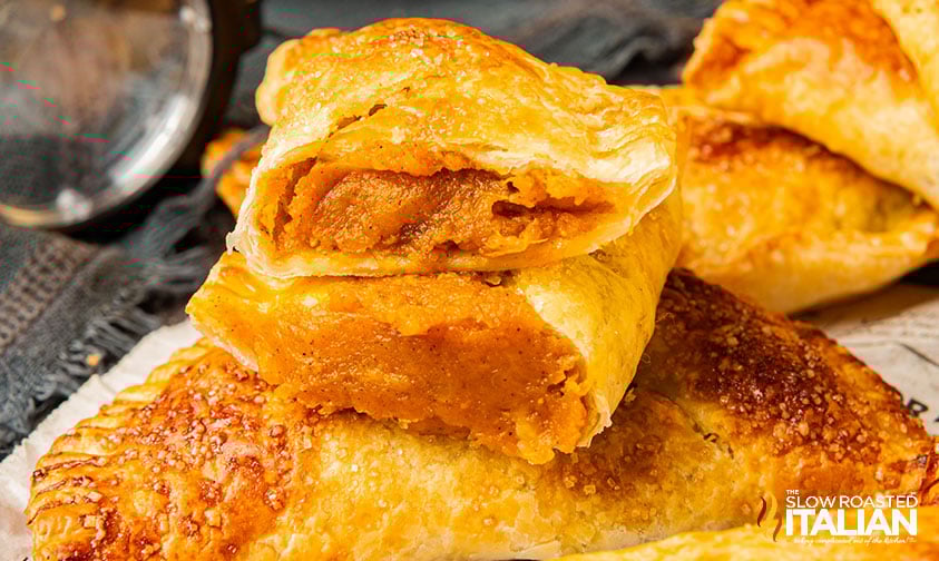 sliced crispy harry potter pumpkin pasties