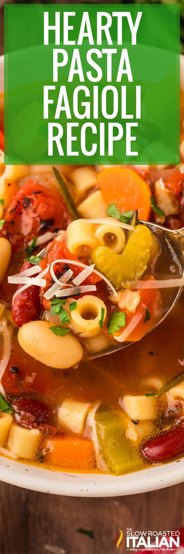 Hearty Pasta Fagioli Recipe -PIN