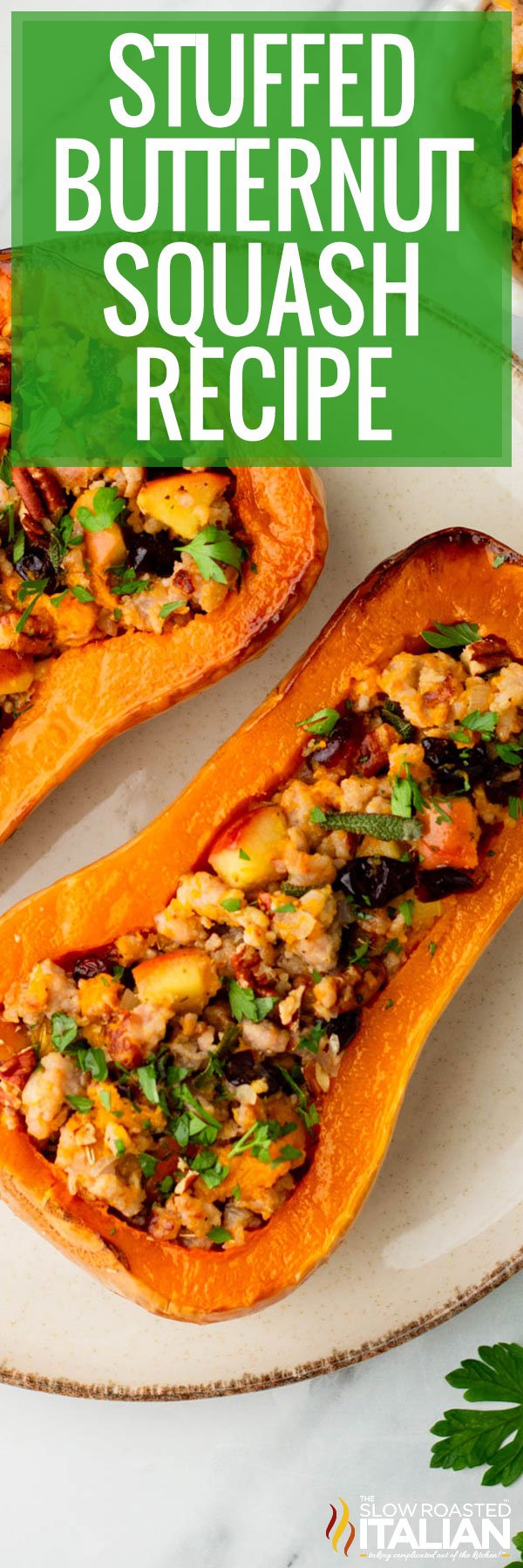 Stuffed Butternut Squash -PIN
