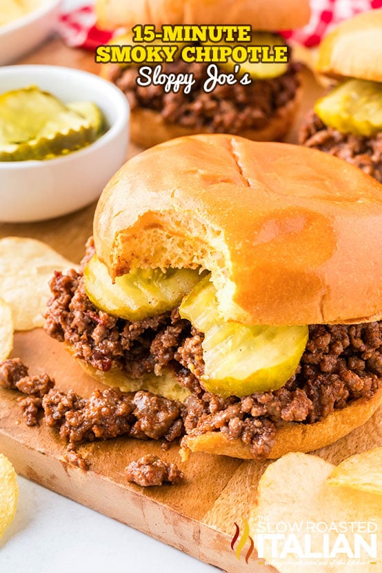 titled: 15-Minute Smoky Chipotle Sloppy Joes