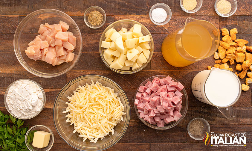 ingredients for chicken cordon bleu soup recipe