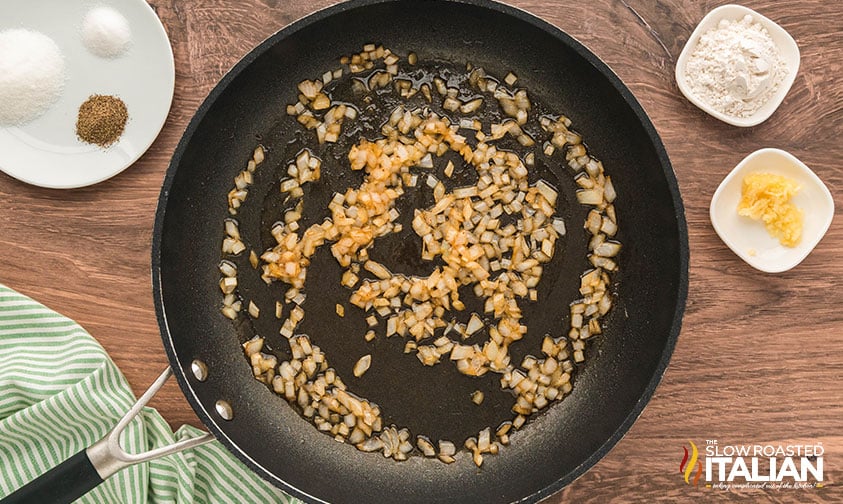 sauteed onions for corn and bacon casserole