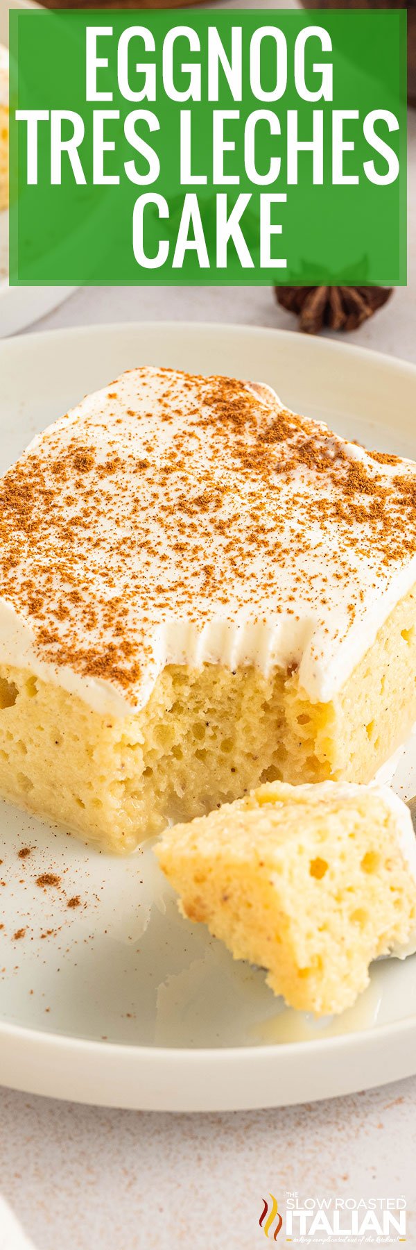Eggnog Tres Leches Cake -PIN