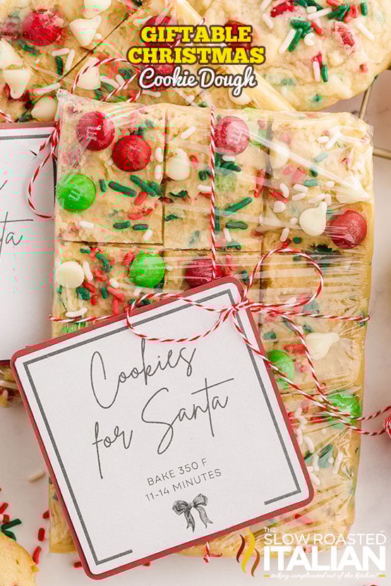 titled: Giftable Christmas Cookie Dough