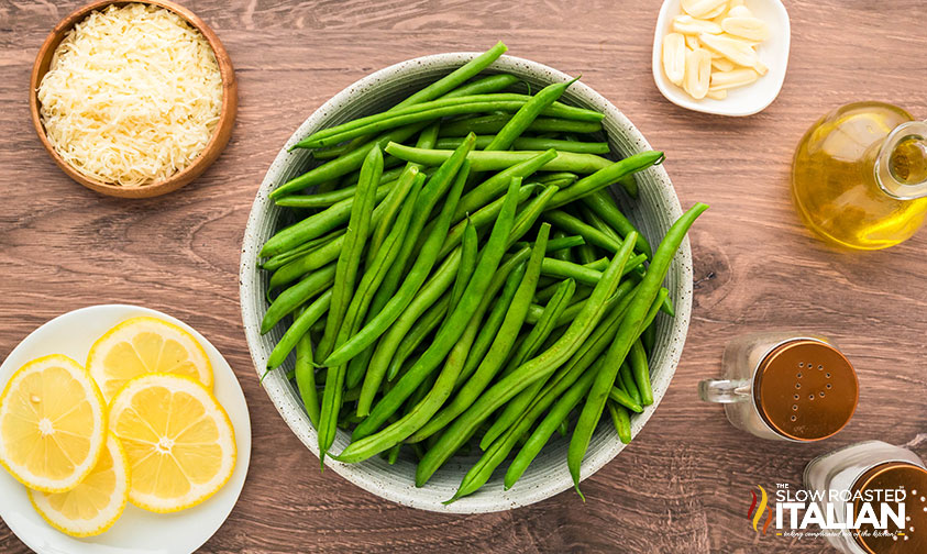 ingredients for garlic green beans recipe