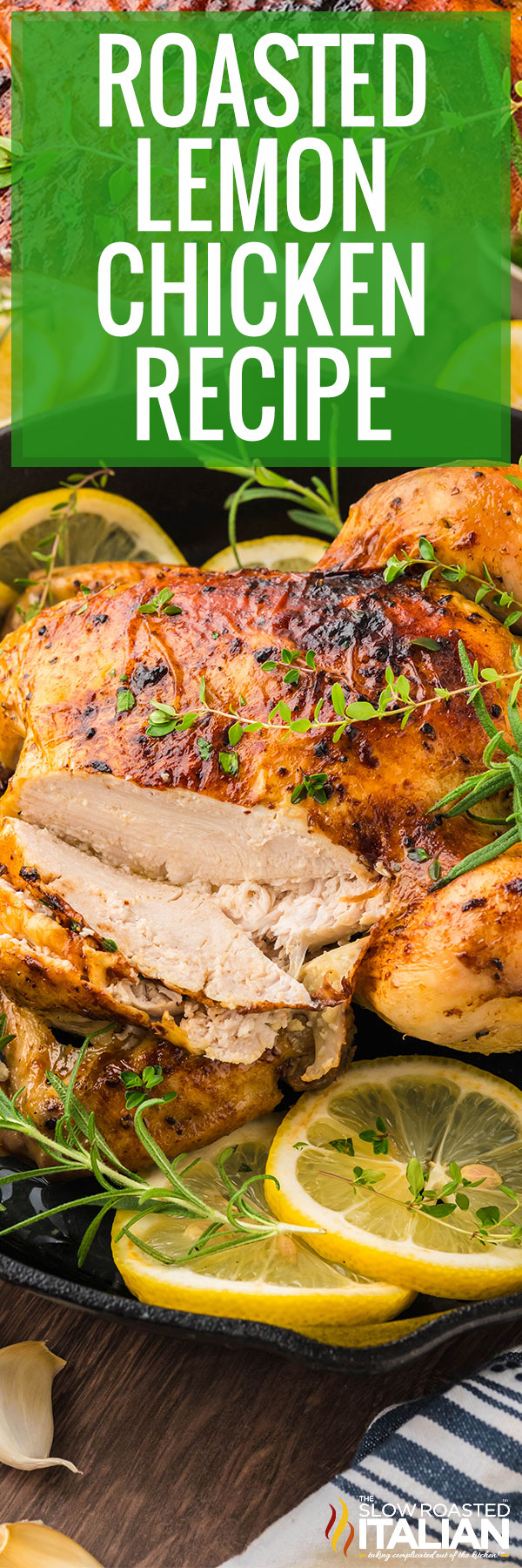 Roasted Lemon Chicken Recipe - PIN