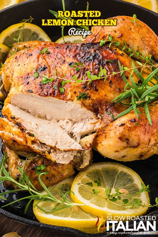 titled: Roasted Lemon Chicken Recipe