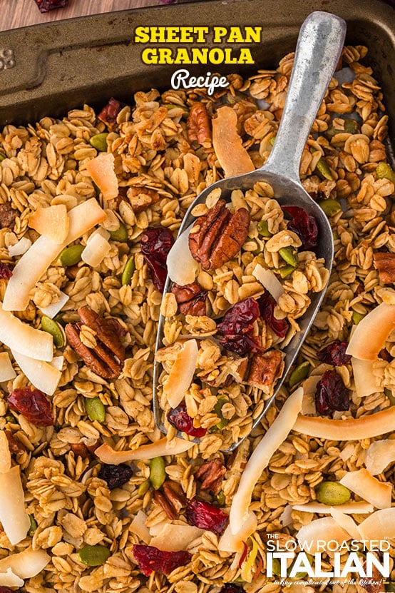 titled: Sheet Pan Granola Recipe