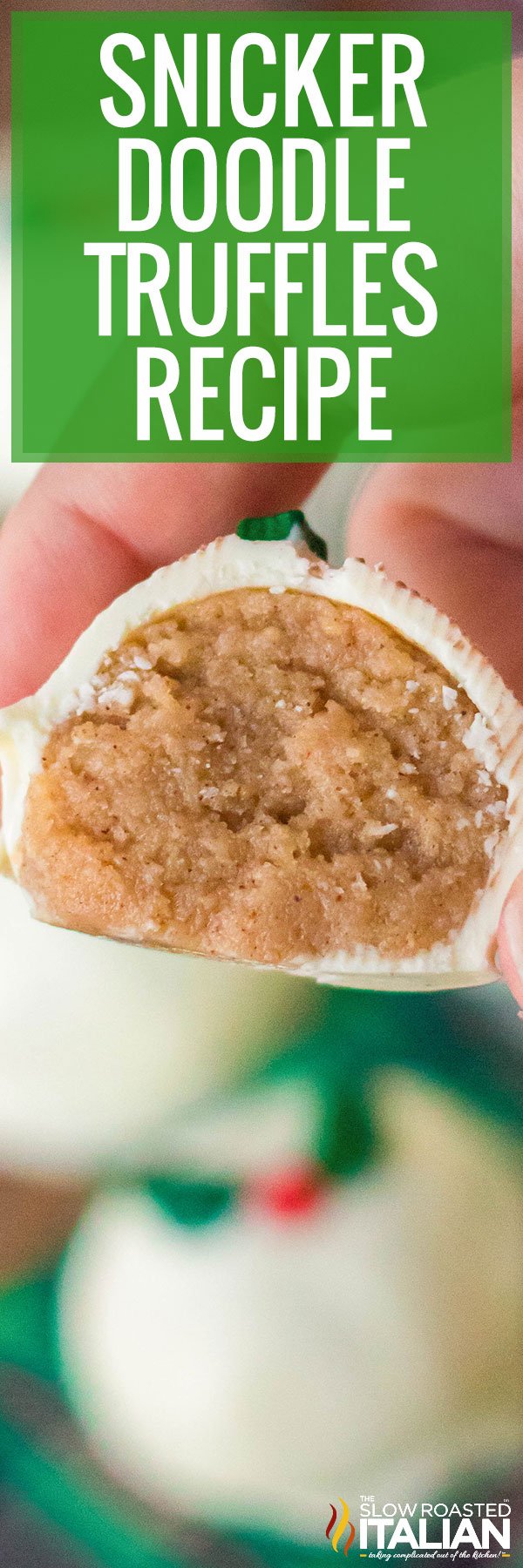 Snickerdoodle Truffles Recipe -PIN
