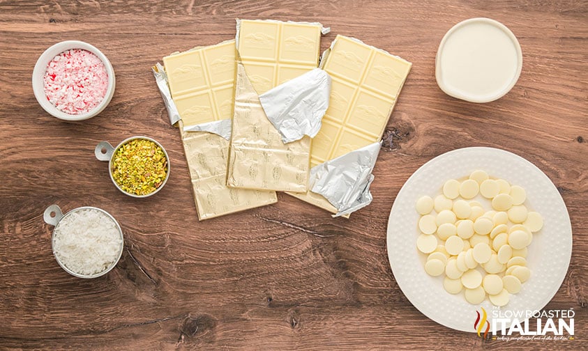 ingredients for white chocolate truffles recipe