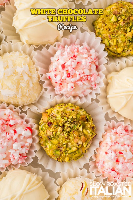 titled: White Chocolate Truffles Recipe