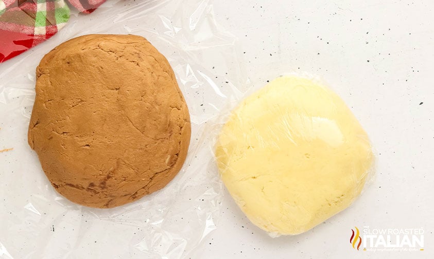 sugar cookie dough for chocolate pinwheel cookies