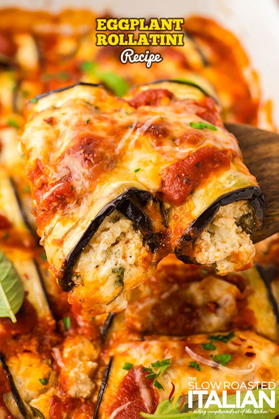 titled: Eggplant Rollatini Recipe