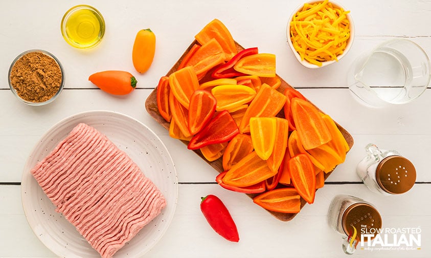 ingredients for bell pepper nachos recipe