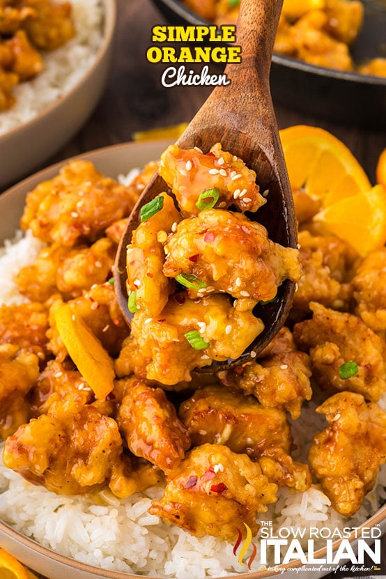 titled: Simple Orange Chicken Recipe