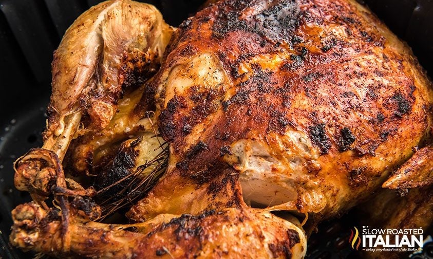 stuffed whole chicken in air fryer